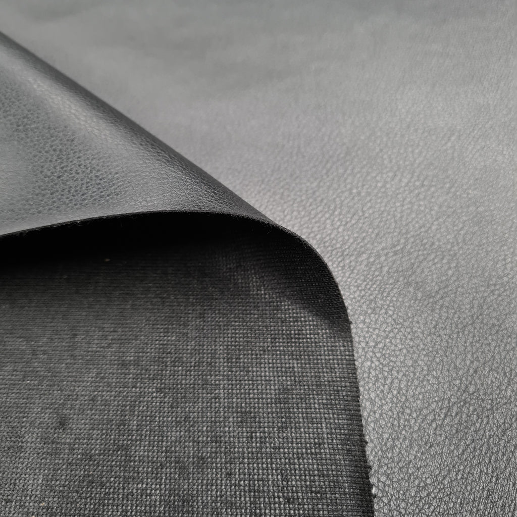 Black Leatherette Fabric, priced by half metre