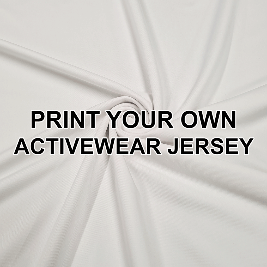 Print Your Own Design on Activewear Jersey - PYO