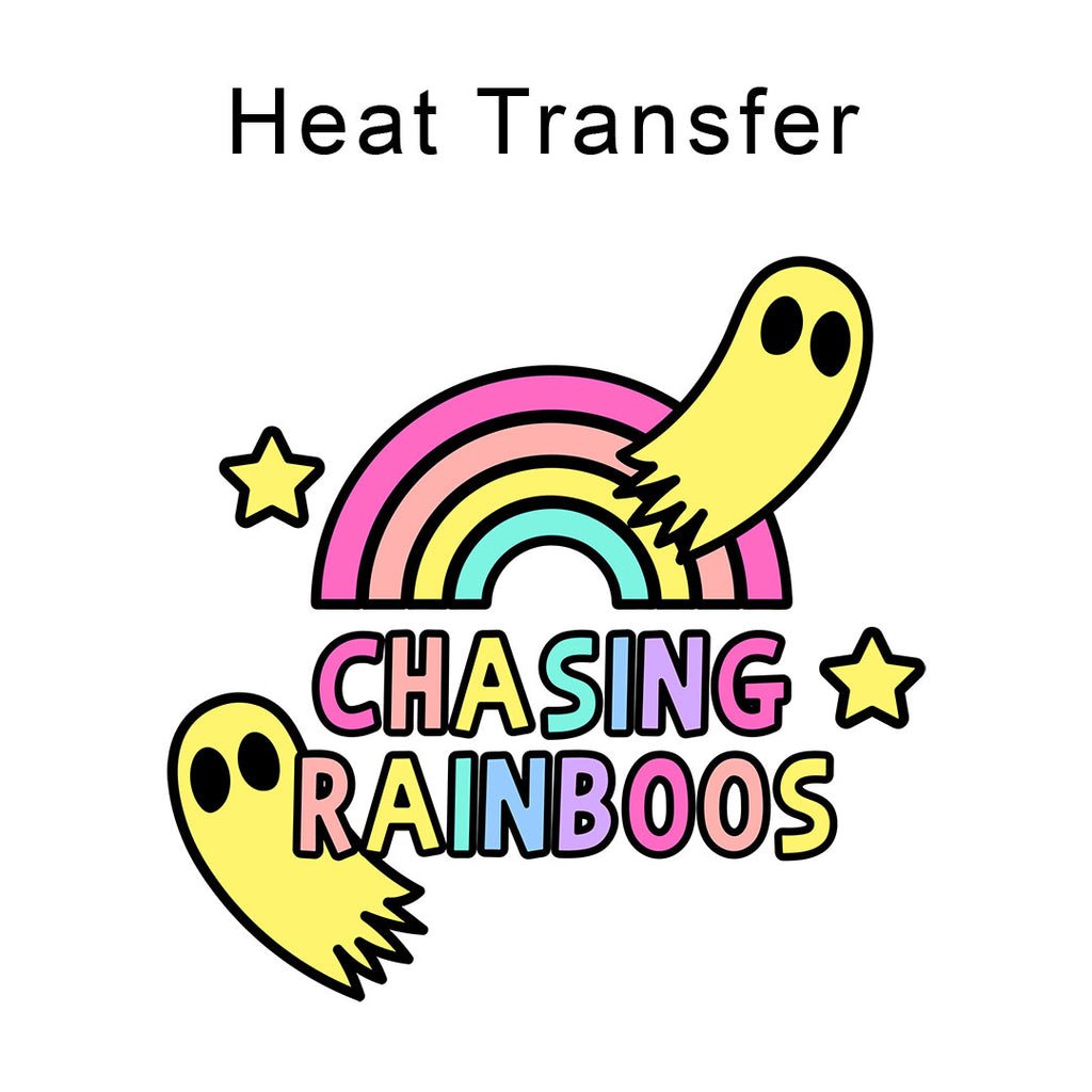 Chasing Rainboos Iron on fabric heat transfer DTF-28