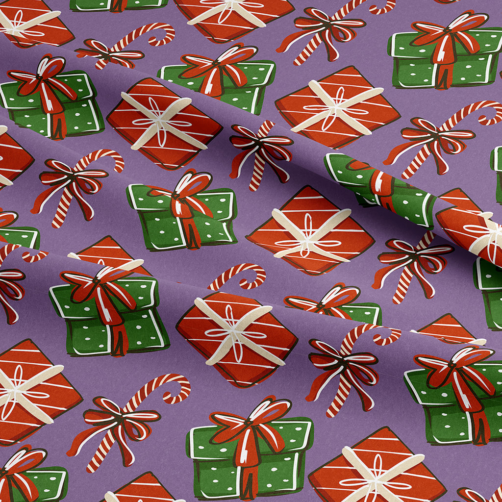 👉 PRINT ON DEMAND 👈 Christmas Gifts Purple Various Fabric Bases