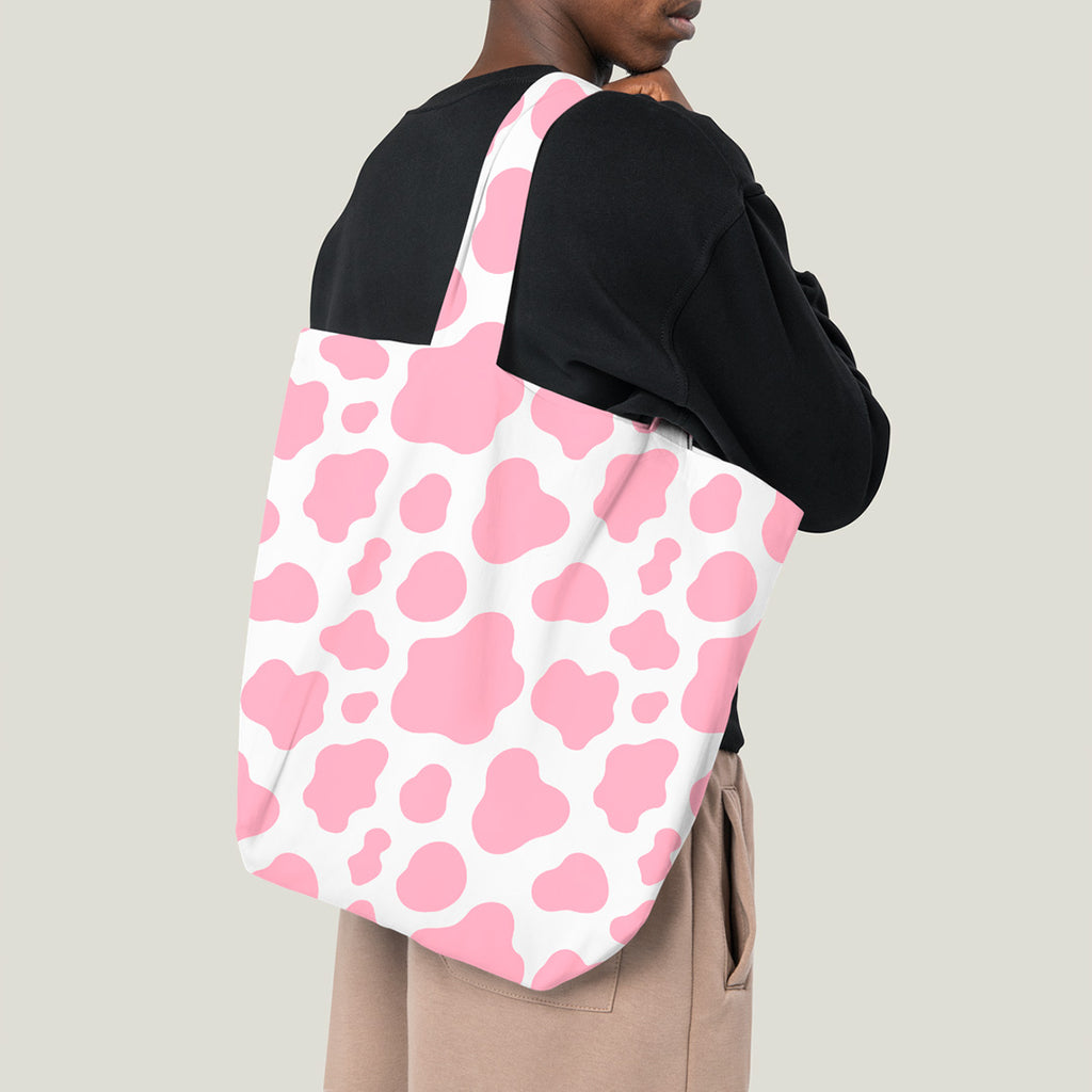 👉 PRINT ON DEMAND 👈 Cow Print Pink Various Fabric Bases