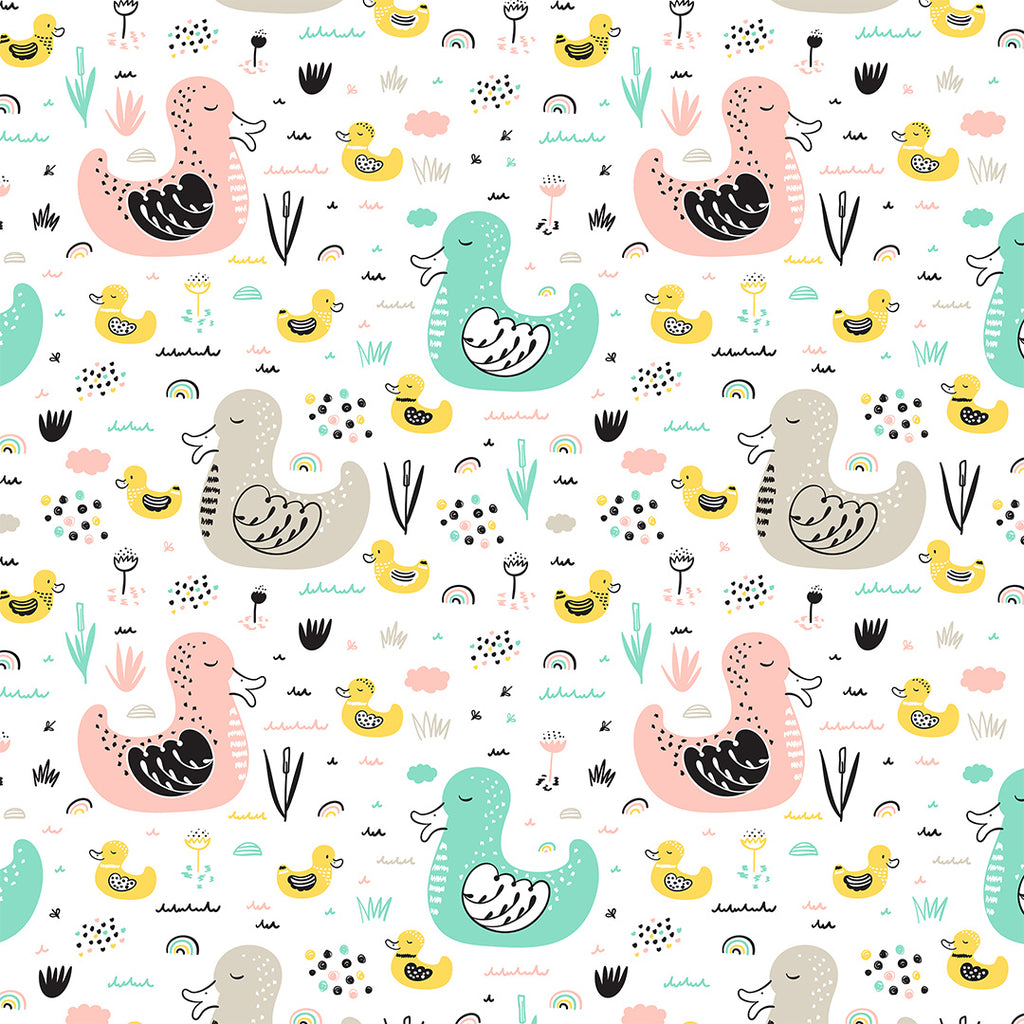 👉 PRINT ON DEMAND 👈 Duck Pond Various Fabric Bases