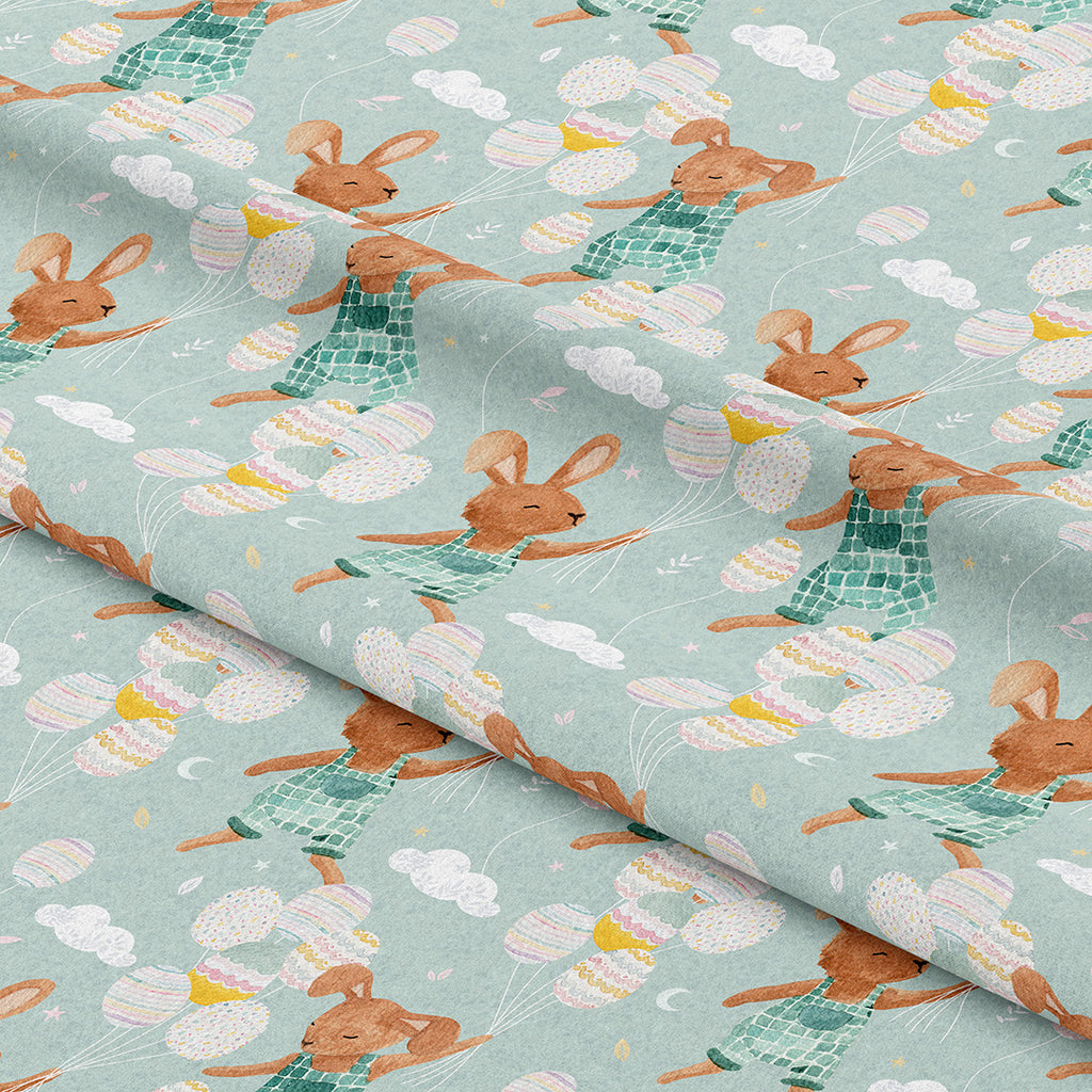 👉 PRINT ON DEMAND 👈 Easter Bunnies Various Fabric Bases