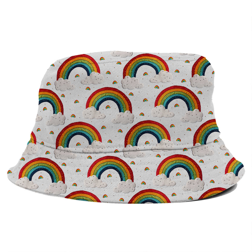 👉 PRINT ON DEMAND 👈 Embroidery Rainbows Various Fabric Bases