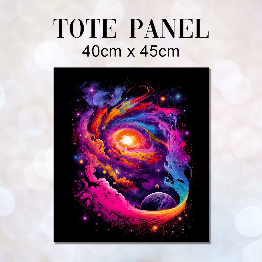 👉 PRINT ON DEMAND 👈 TOTE Galaxy Super Nova Fabric Bag Panel