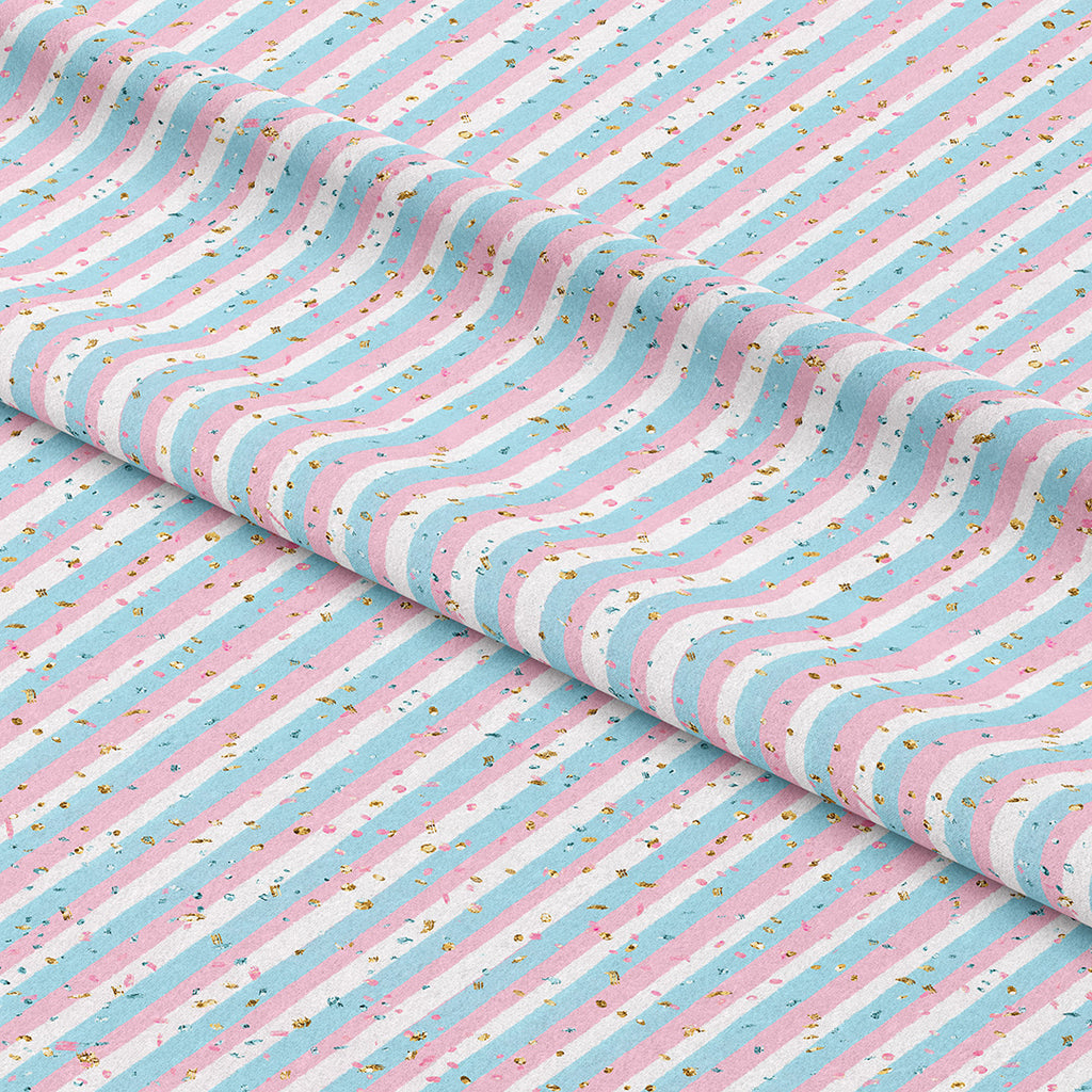 👉 PRINT ON DEMAND 👈 Glitter Stripes Various Fabric Bases