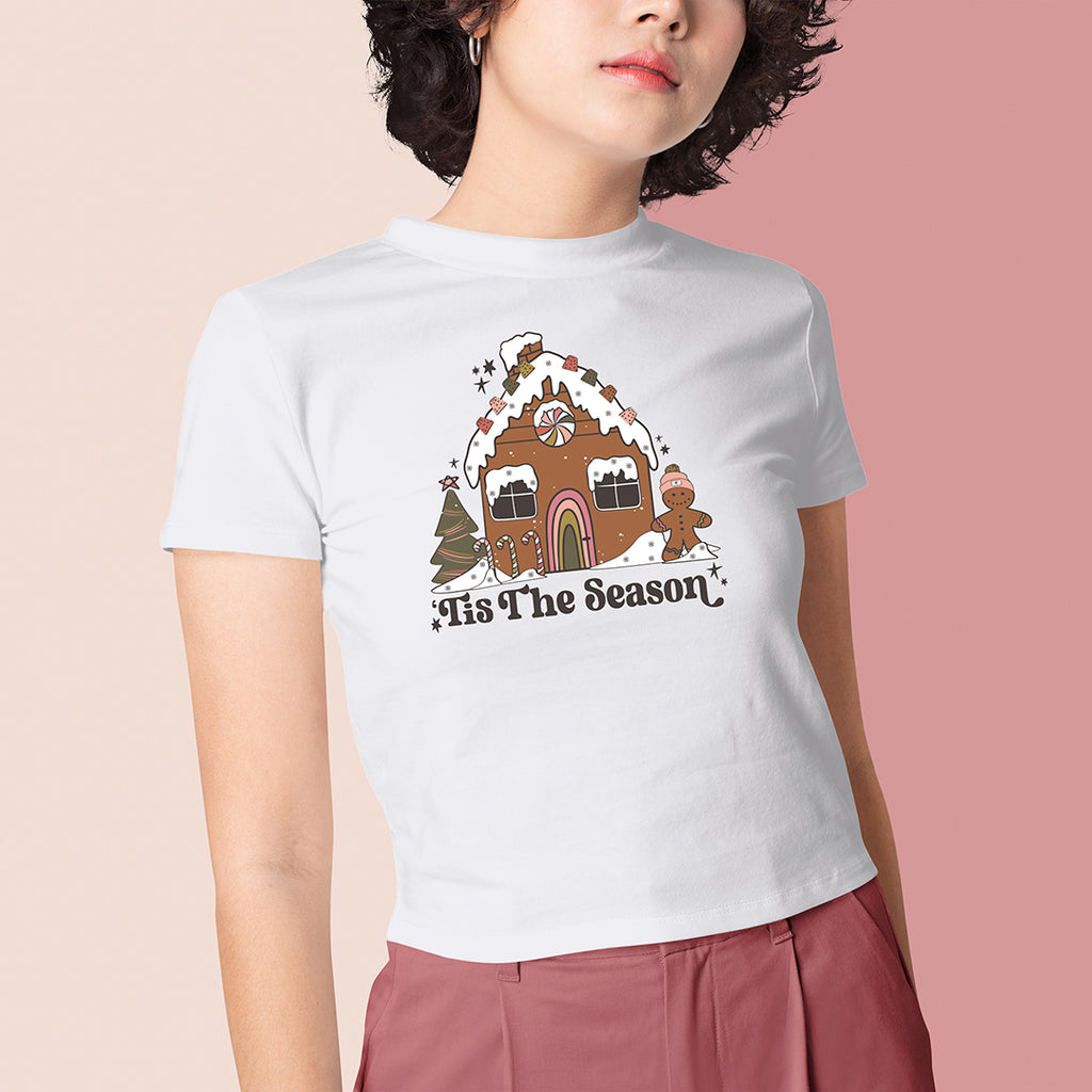 Groovy Gingerbread House Iron on Fabric Heat Transfer DTF-90