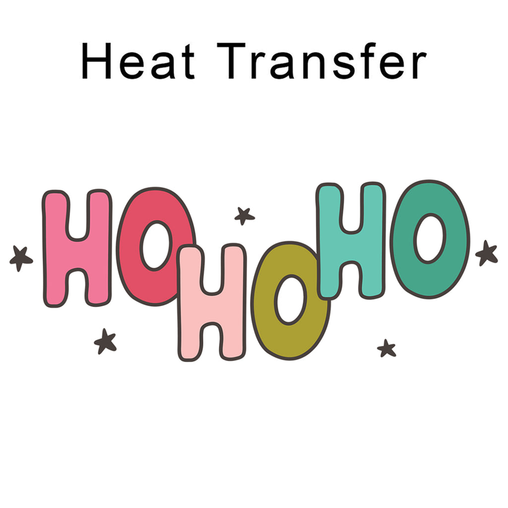 Ho Ho Ho Iron on Fabric Heat Transfer DTF-94
