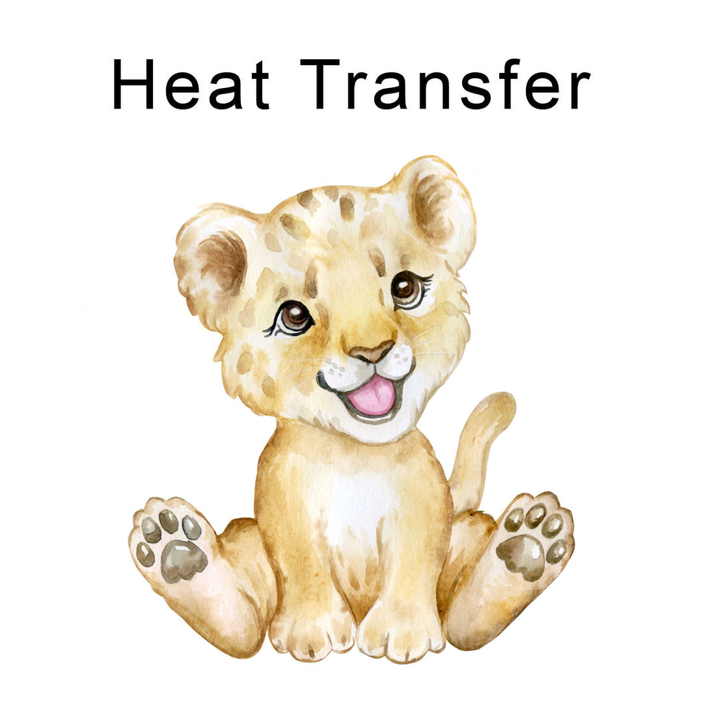 Lion Cub Iron on fabric heat transfer DTF-75