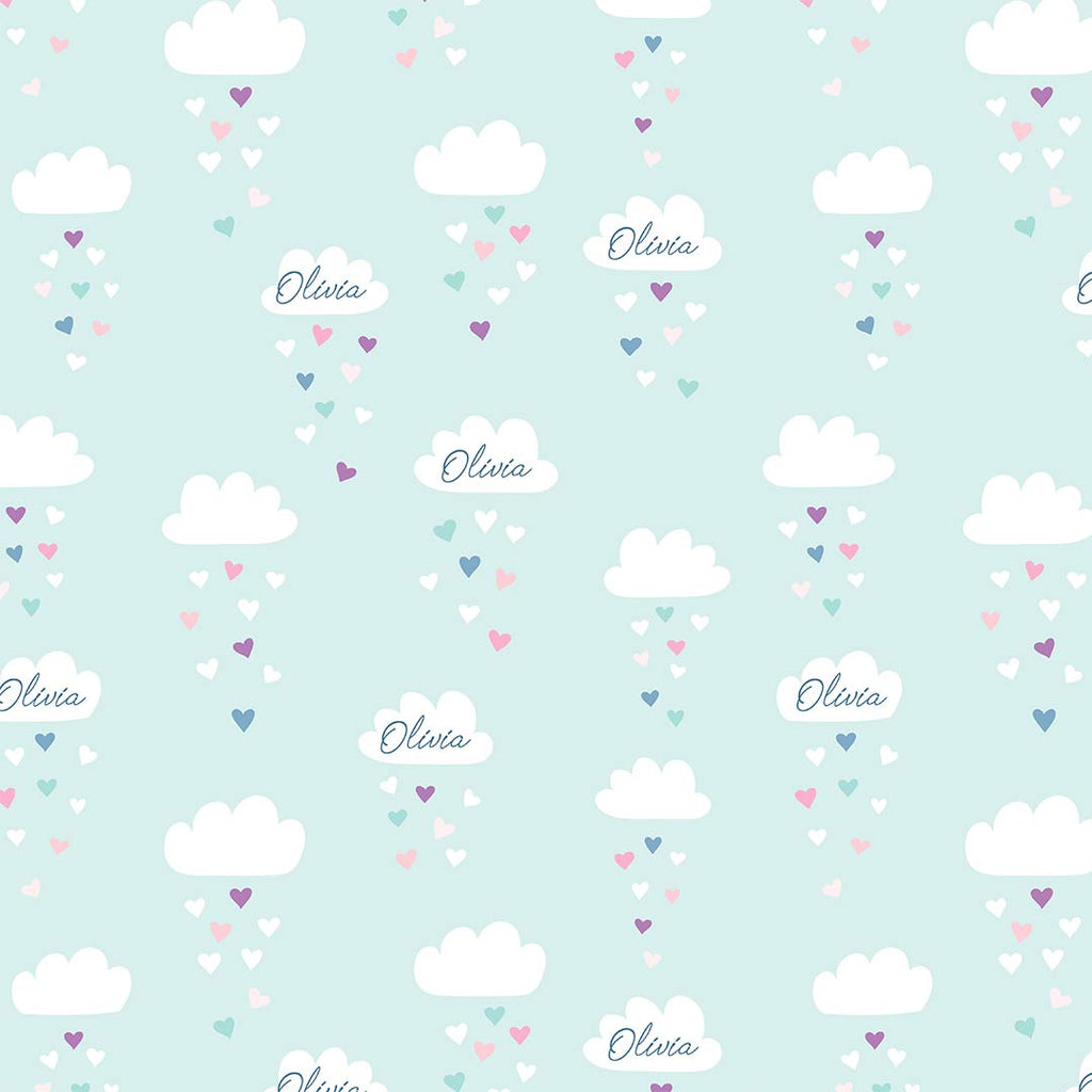 👉 PRINT ON DEMAND 👈 Personalised Mint Cloud Various Fabric Bases
