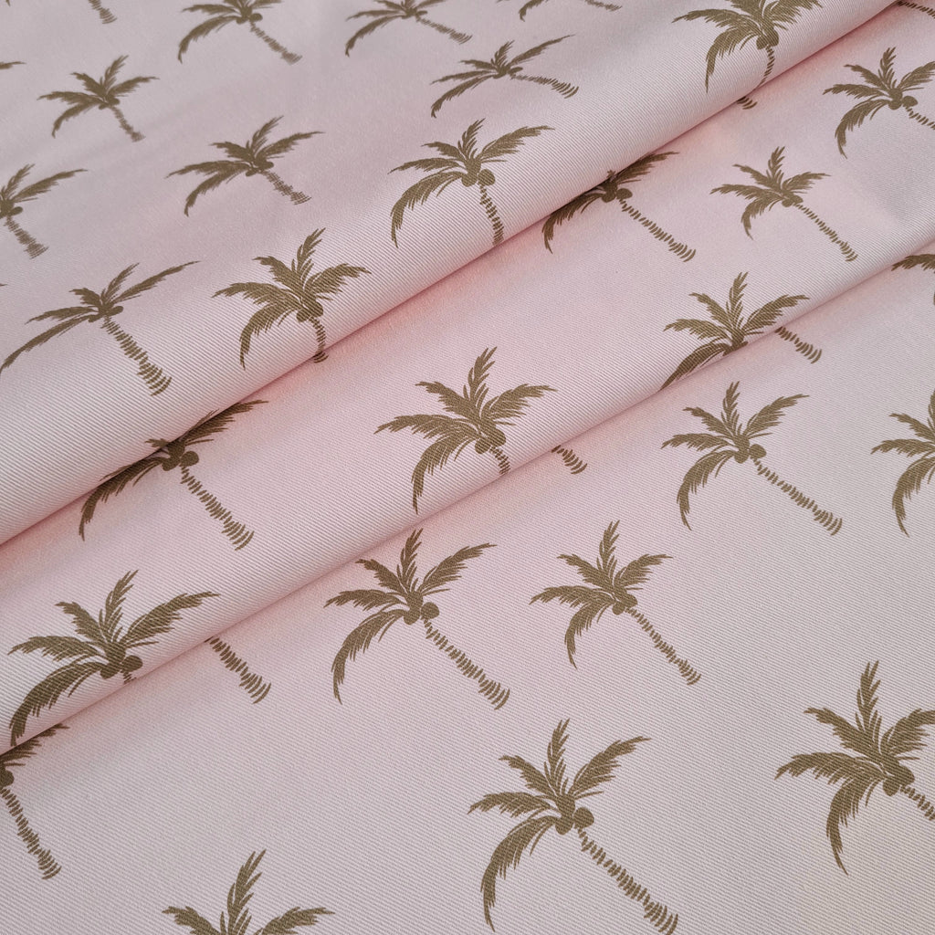 👉 PRINT ON DEMAND 👈 Palm Trees Pink Various Fabric Bases