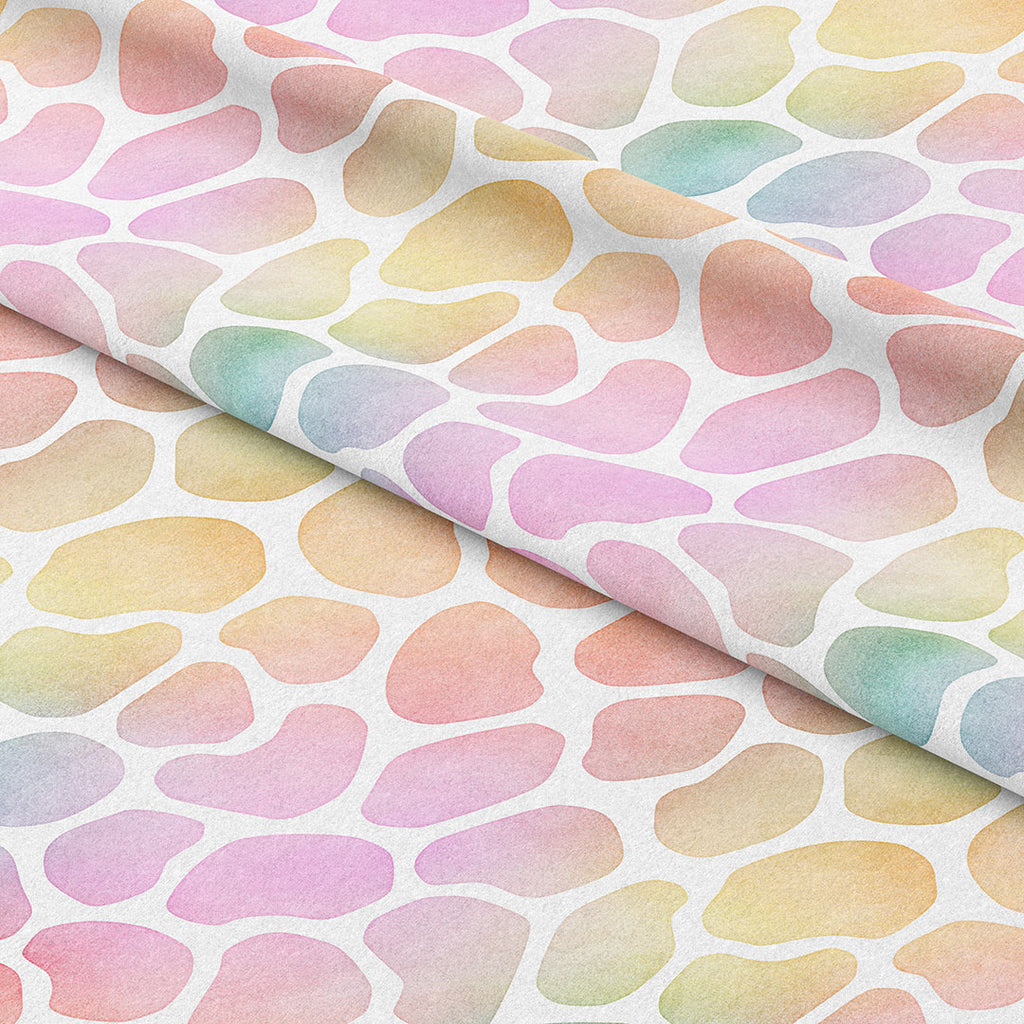 👉 PRINT ON DEMAND 👈 Pastel Giraffe Various Fabric Bases