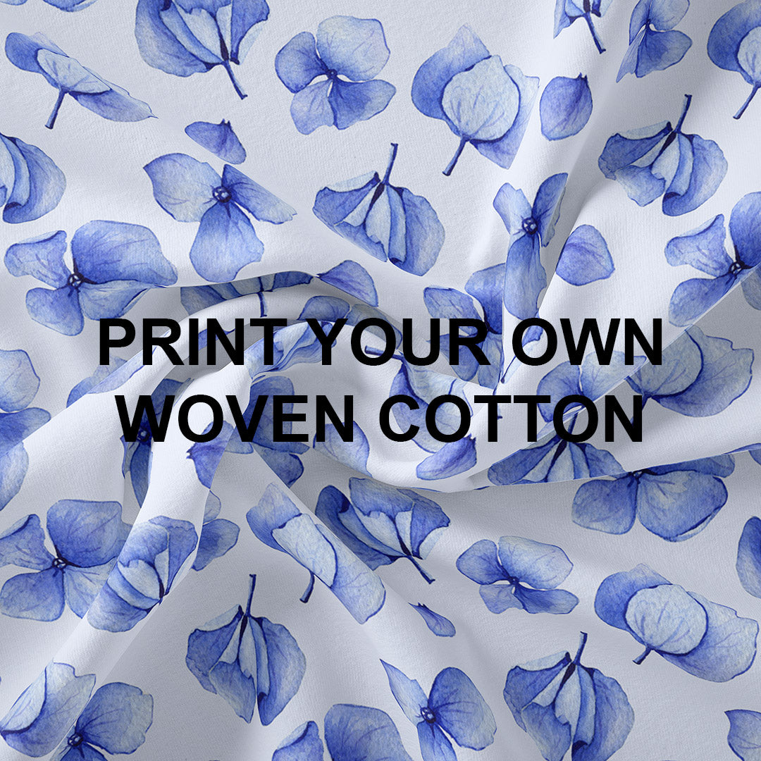 Print Your Own Design on Woven Cotton Poplin BASE CHANGED- PYO