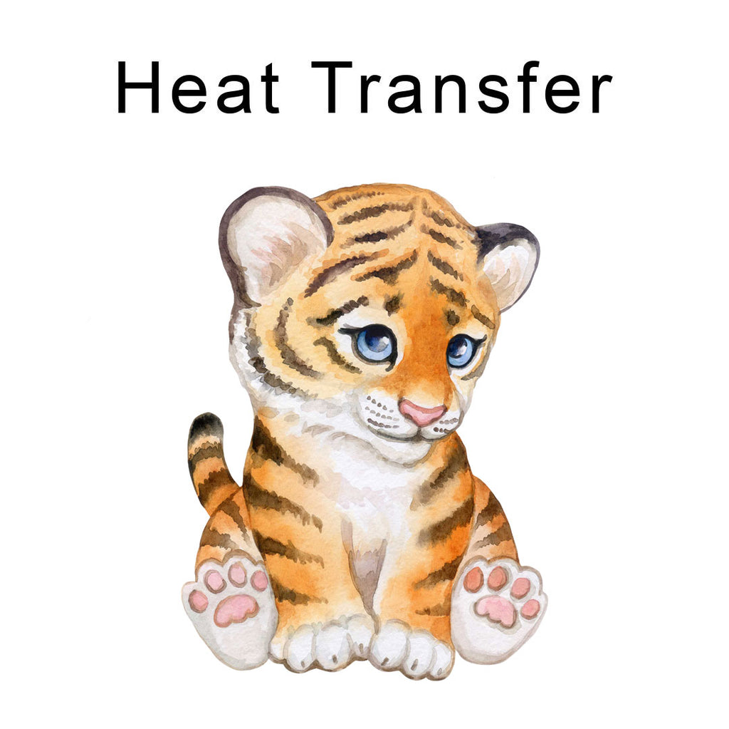 Tiger Cub Iron on fabric heat transfer DTF-76