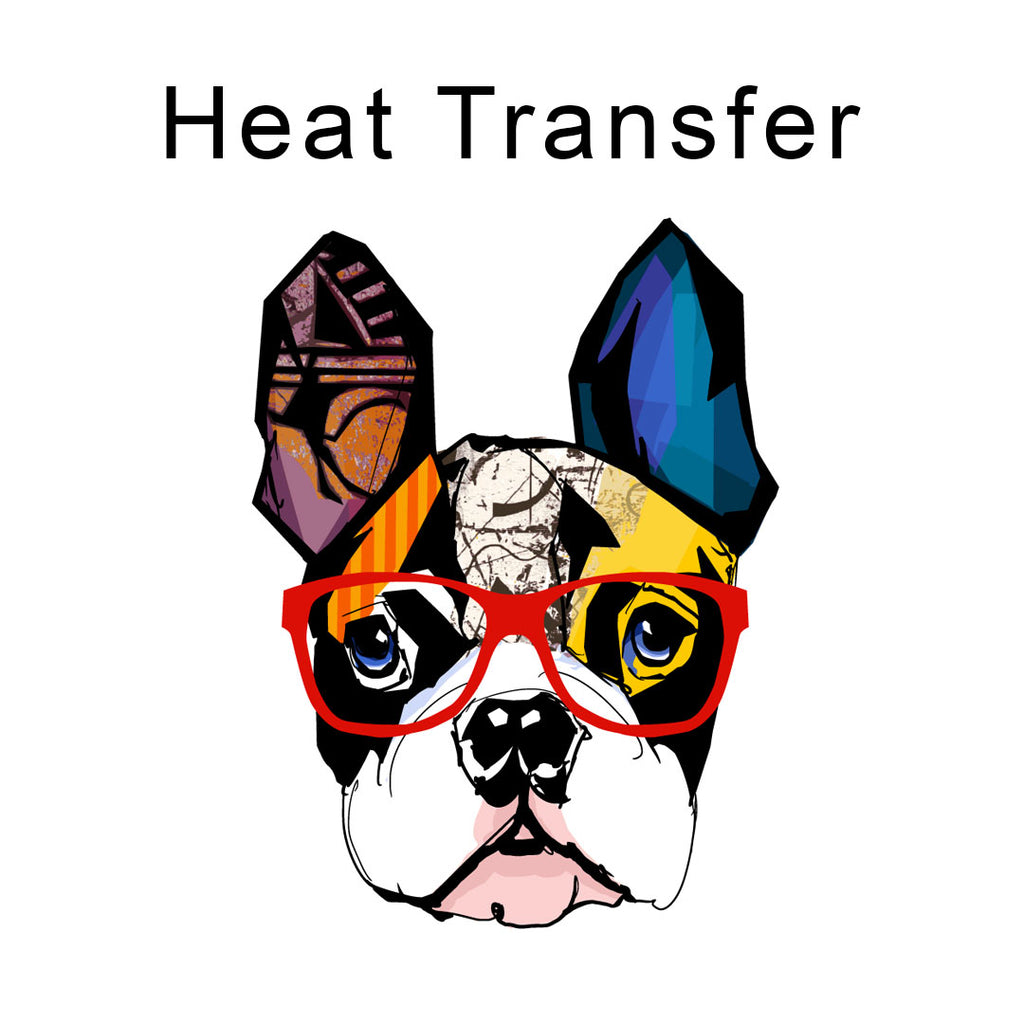 Cool Bulldog Iron on fabric heat transfer DTF-5