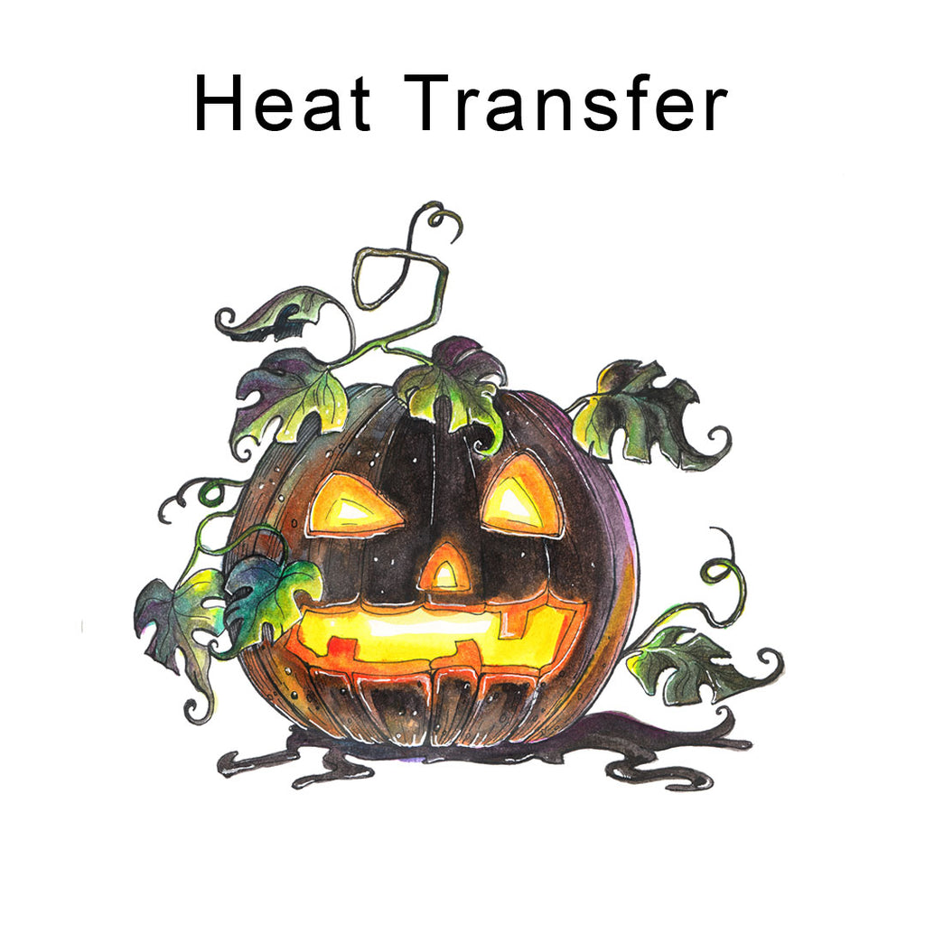 Pumpkin Iron on fabric heat transfer DTF-27