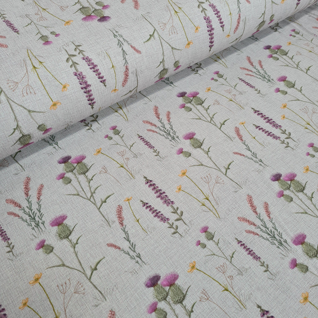 👉 PRINT ON DEMAND 👈 Scottish Meadow Various Fabric Bases